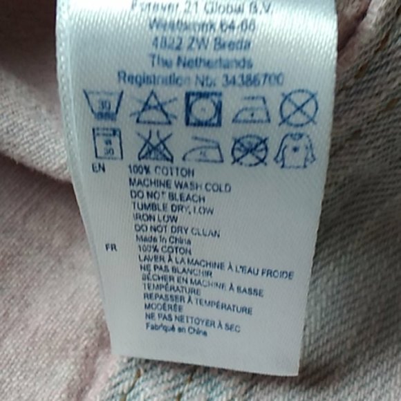 Lightly Distressed Ombre Lightwash Aztec Accent Cotton Jean Vest - Medium - Picture 9 of 9